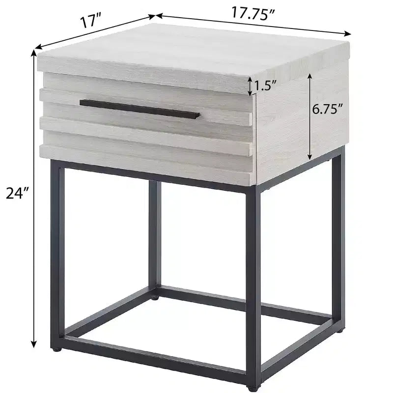 Table d'appoint contemporaine avec rangement