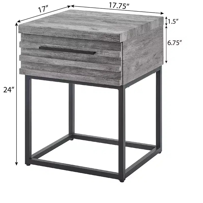Table d'appoint contemporaine avec rangement