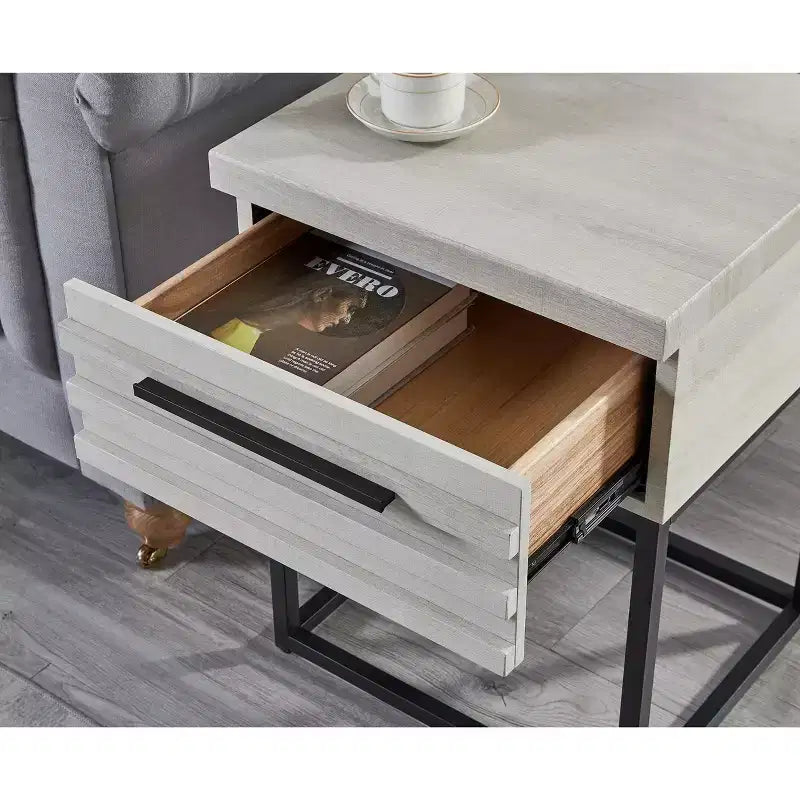 Table d'appoint contemporaine avec rangement