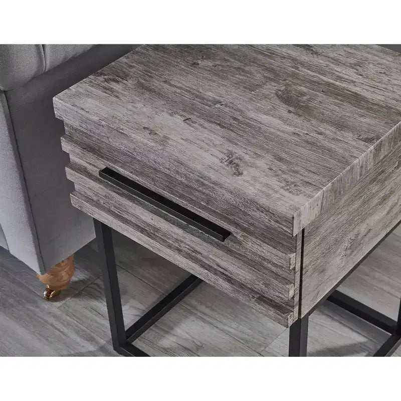 Table d'appoint contemporaine avec rangement