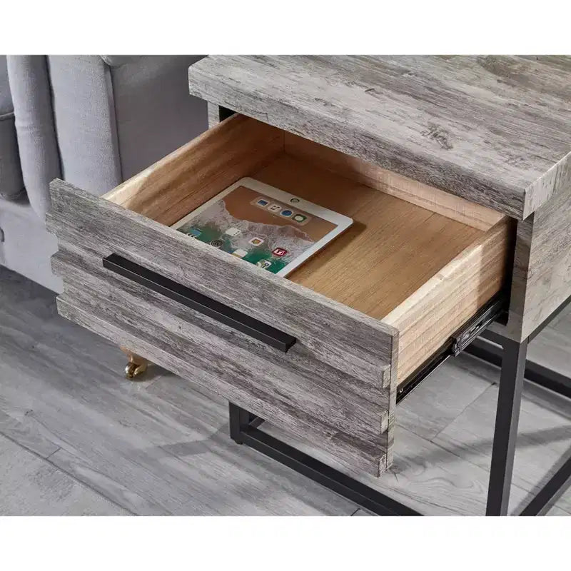 Table d'appoint contemporaine avec rangement