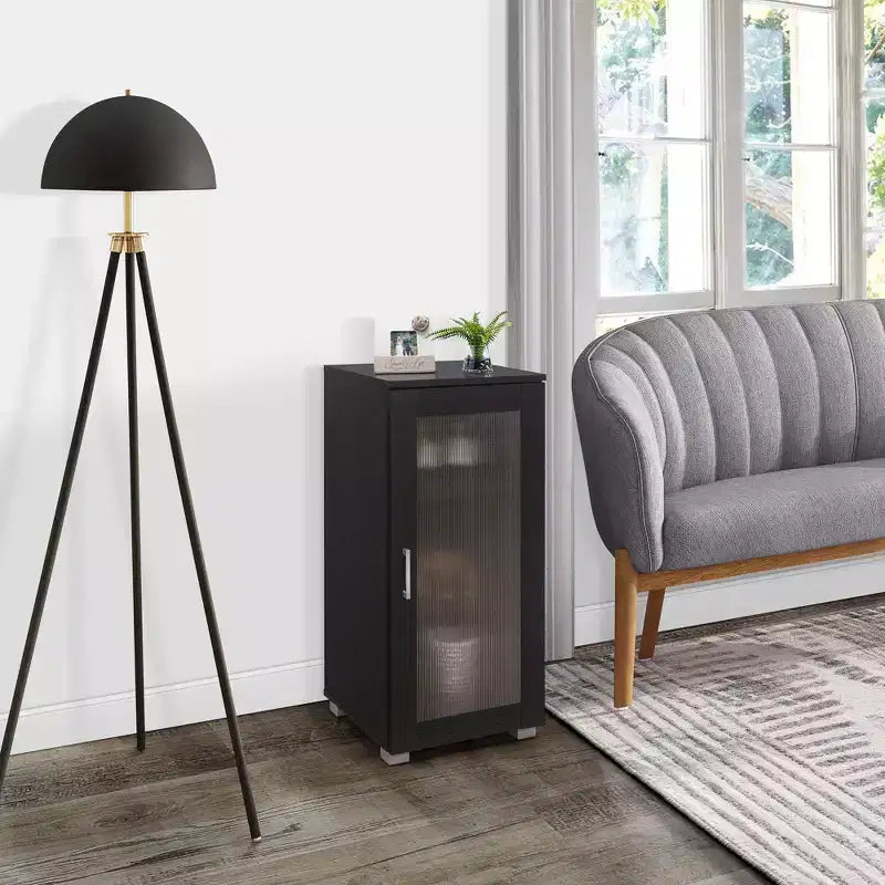 Buffet Vitrine avec Porte en Verre pour Salon, Chambre, Cuisine, Bureau et Entrée