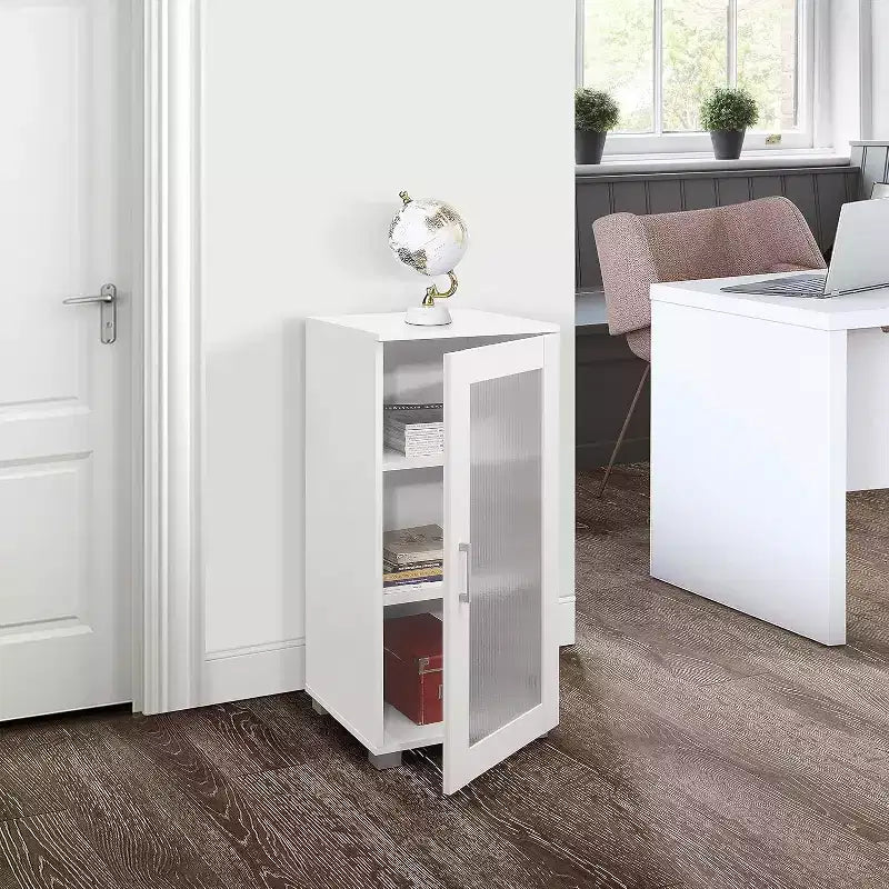 Buffet Vitrine avec Porte en Verre pour Salon, Chambre, Cuisine, Bureau et Entrée