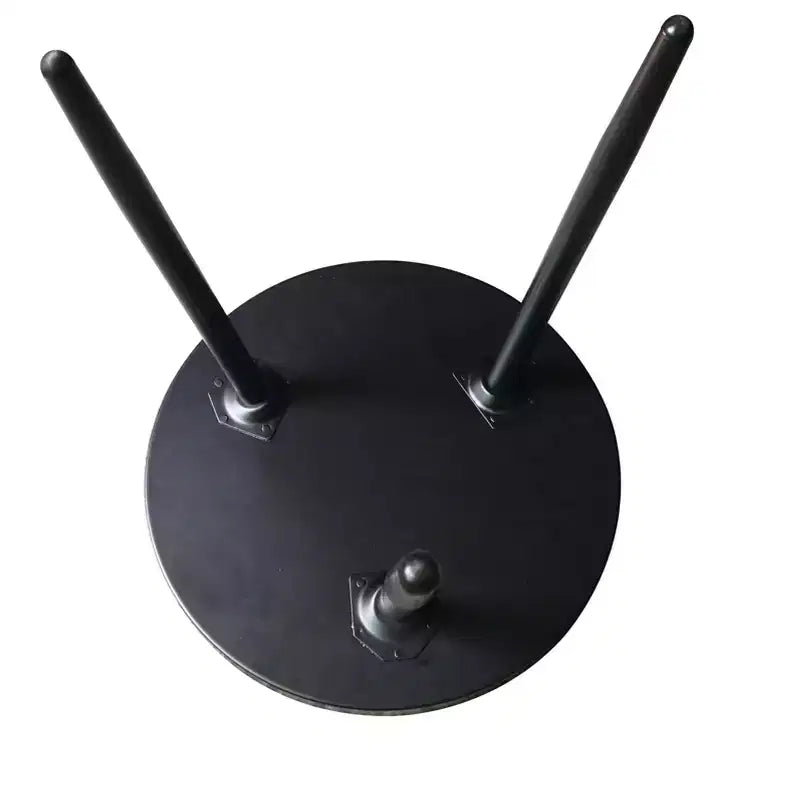 Table d'appoint ronde en métal, table de chevet, noire