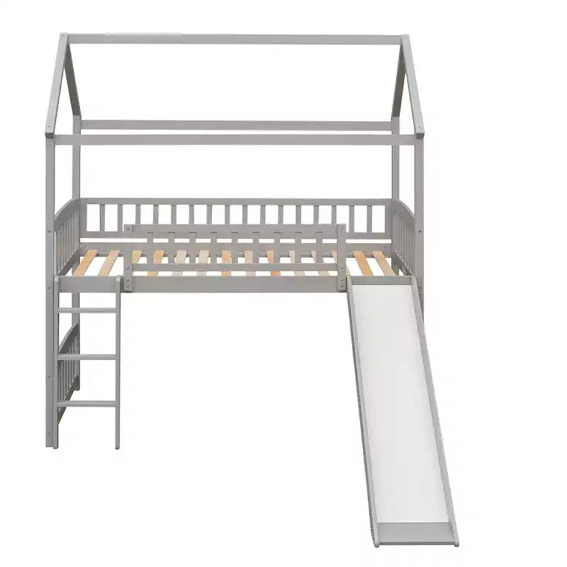 Lit superposé moderne double avec toboggan de 79,5L x 41,8W