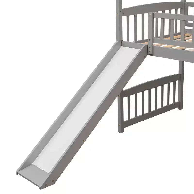 Lit superposé moderne double avec toboggan de 79,5L x 41,8W