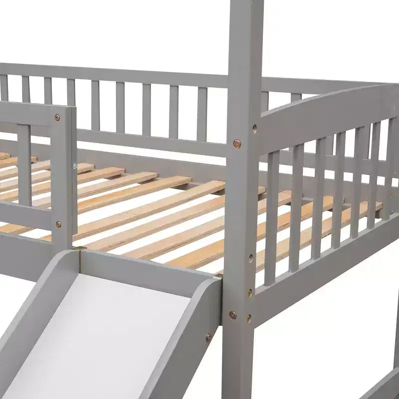 Lit superposé moderne double avec toboggan de 79,5L x 41,8W