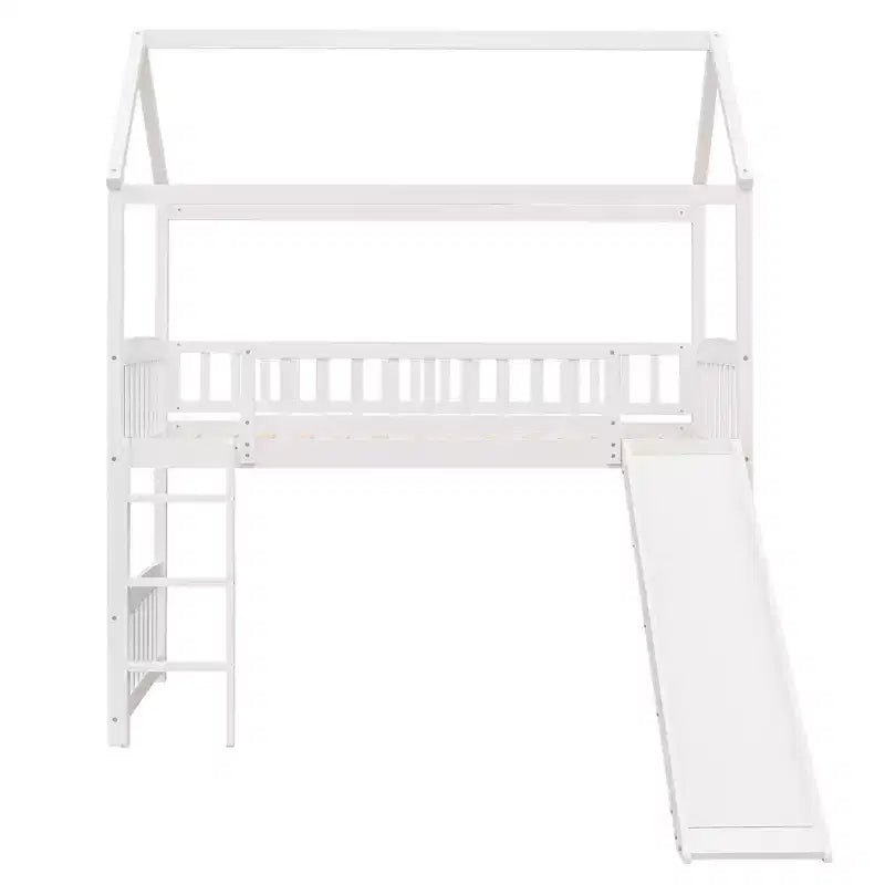 Lit superposé moderne double avec toboggan de 79,5L x 41,8W