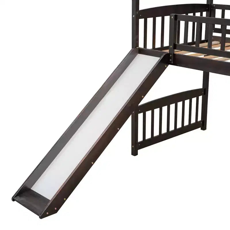 Lit superposé moderne double avec toboggan de 79,5L x 41,8W