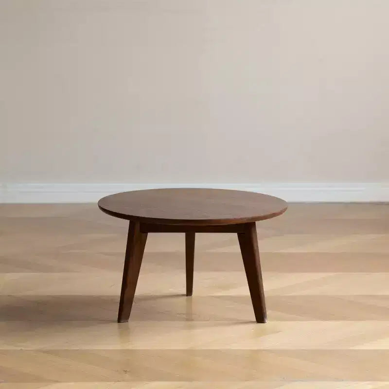Table basse avec étagère Plateau en bois massif Table basse