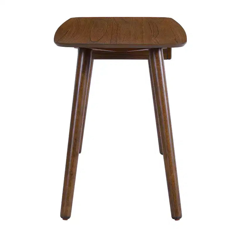 Bureau informatique polyvalent en bois avec 1 tiroir, Noyer