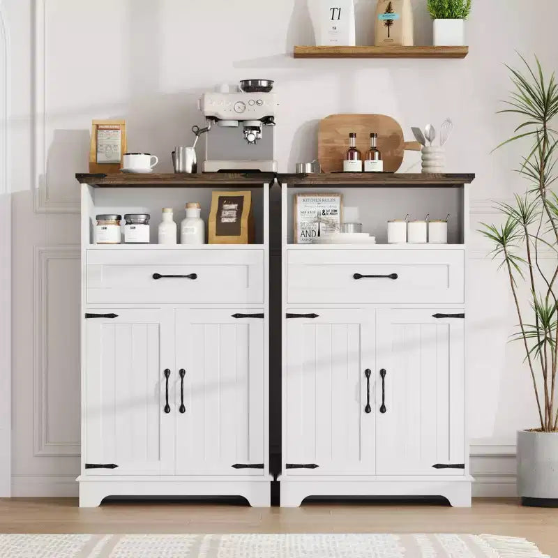 Meuble de Rangement Salle de Bain, Organisateur de Style Ferme pour Salle de Bain, Cuisine, Salon, Entrée