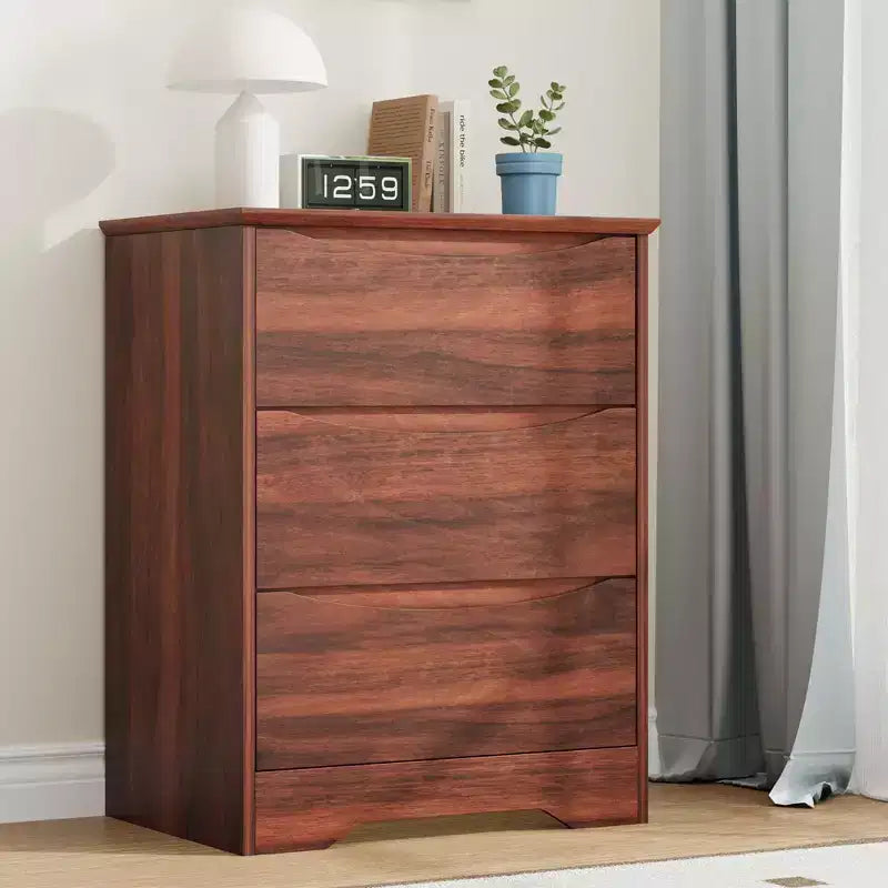 Commode moderne avec 3 tiroirs spacieux - 60x36x75 cm, poignées dissimulées pour chambre et salon