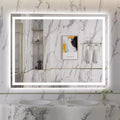 SUMERAIN 48x36 Wall LED Bathroom Mirror Shatter-Proof, ETL Anti-Fog Vanity Mirror Stepless Dimmable