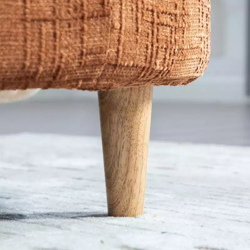 Banc rembourré, banc de bout de lit rembourré en chenille, banquette longue, banc d'entrée minimaliste, pouf avec coussin moelleux et oreiller