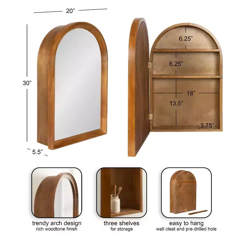 Meuble-lavabo avec miroir et arche