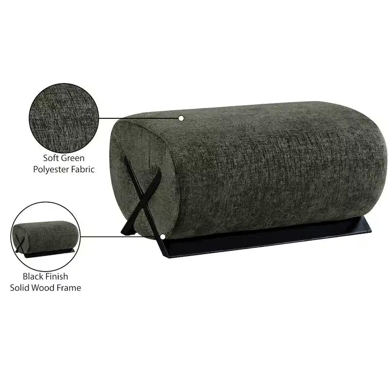 Pouf rembourré en tissu