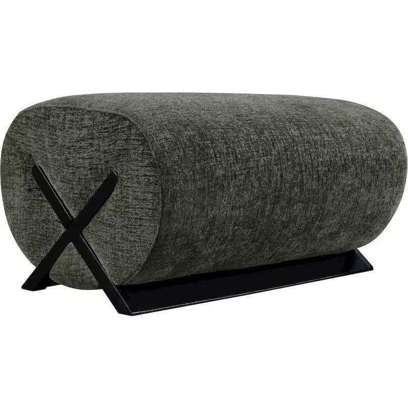 Pouf rembourré en tissu