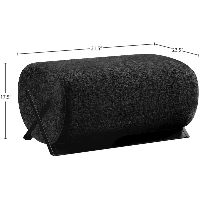 Pouf rembourré en tissu