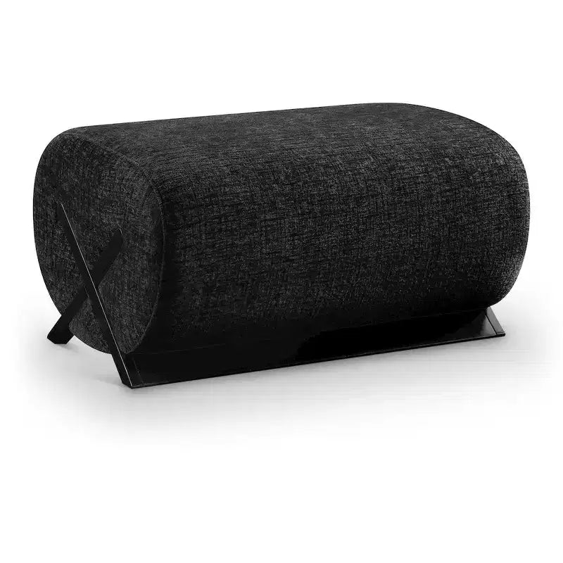 Meridian Furniture Akira Fabric Upholstered Ottoman