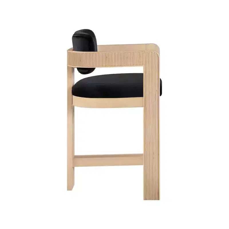 Tabouret de bar en velours