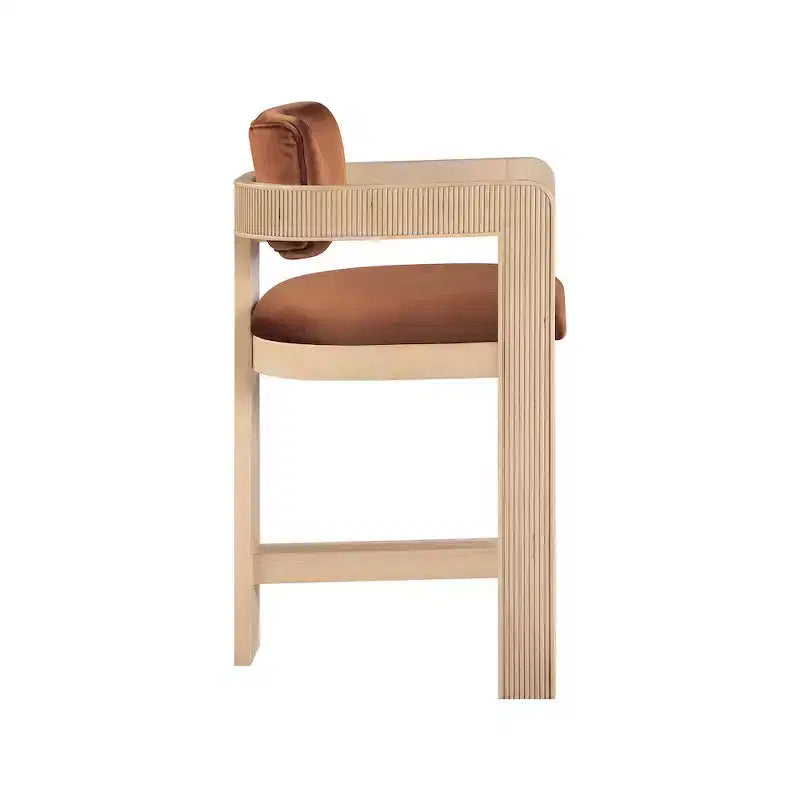 Tabouret de bar en velours