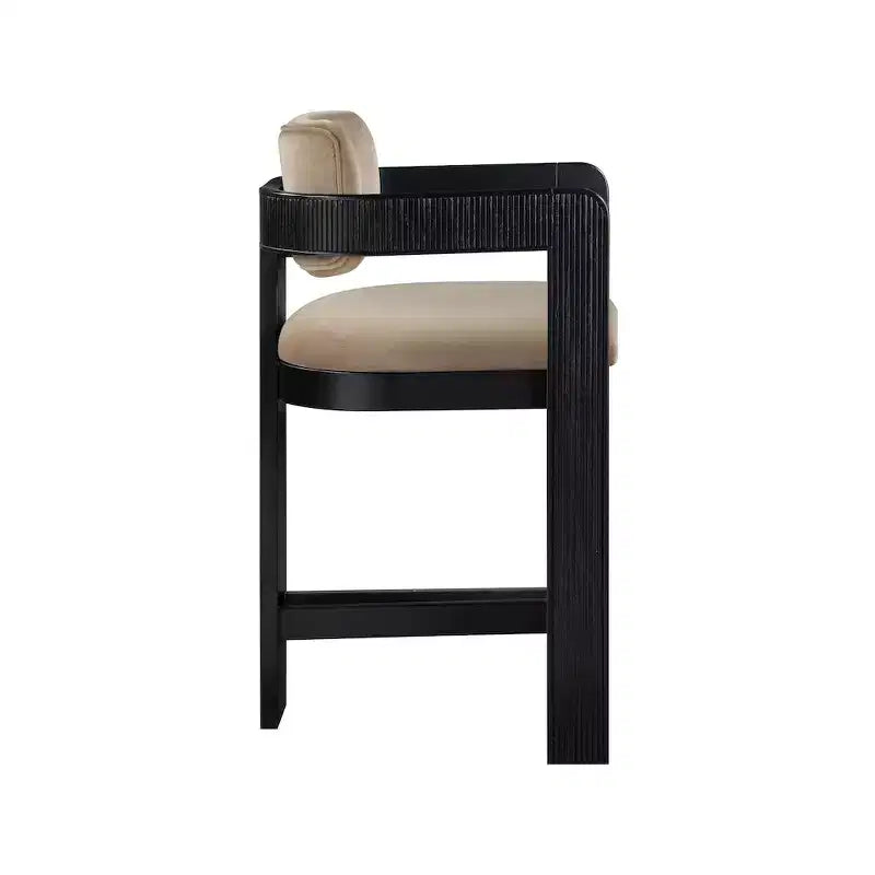 Tabouret de bar en velours
