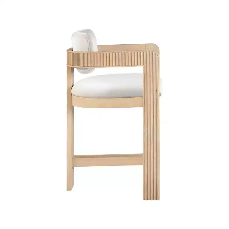 Tabouret de bar en velours