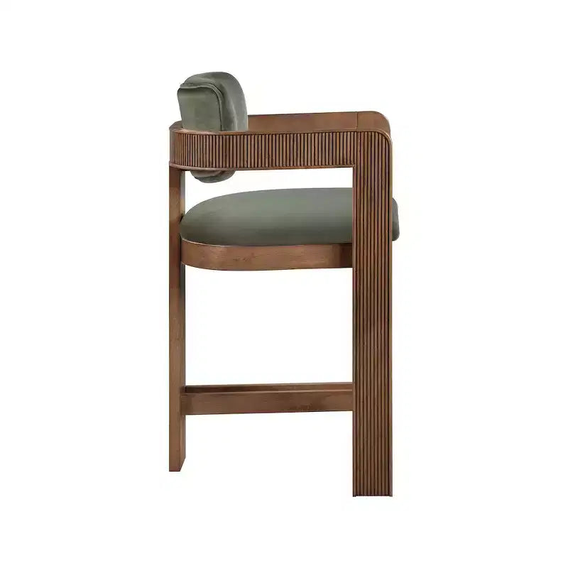 Tabouret de bar en velours