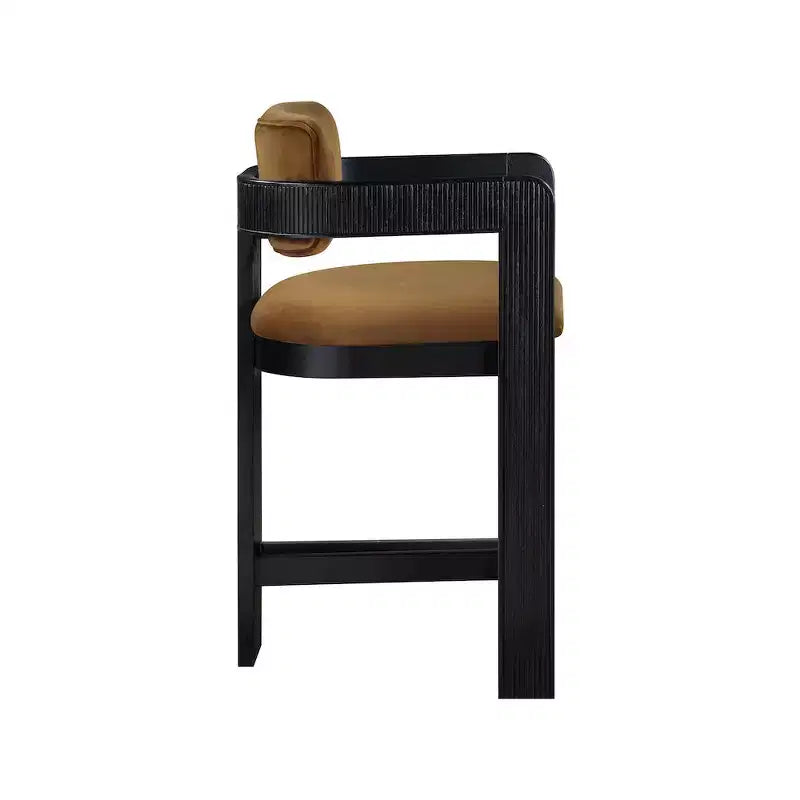 Tabouret de bar en velours
