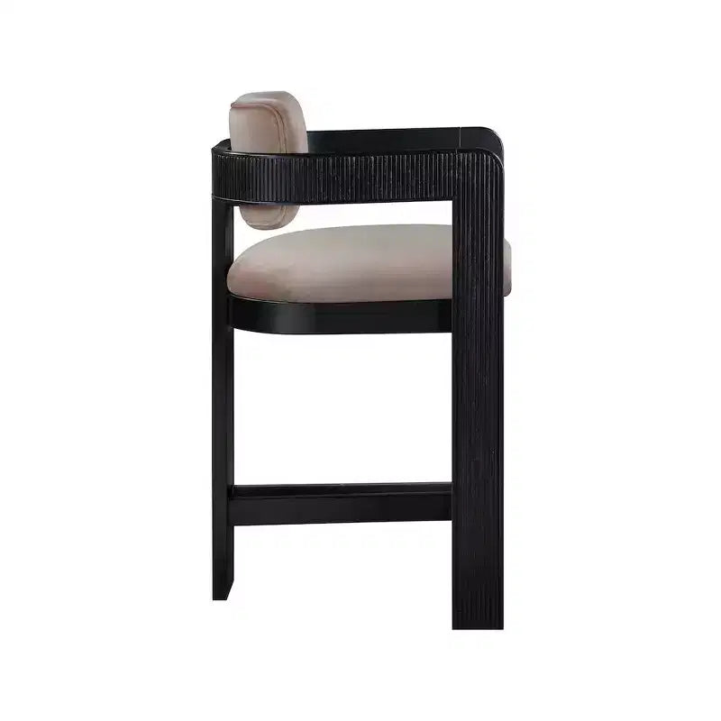Tabouret de bar en velours
