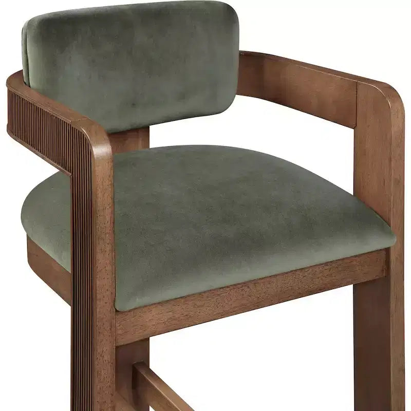 Tabouret de bar en velours