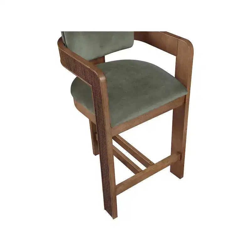 Tabouret de bar en velours