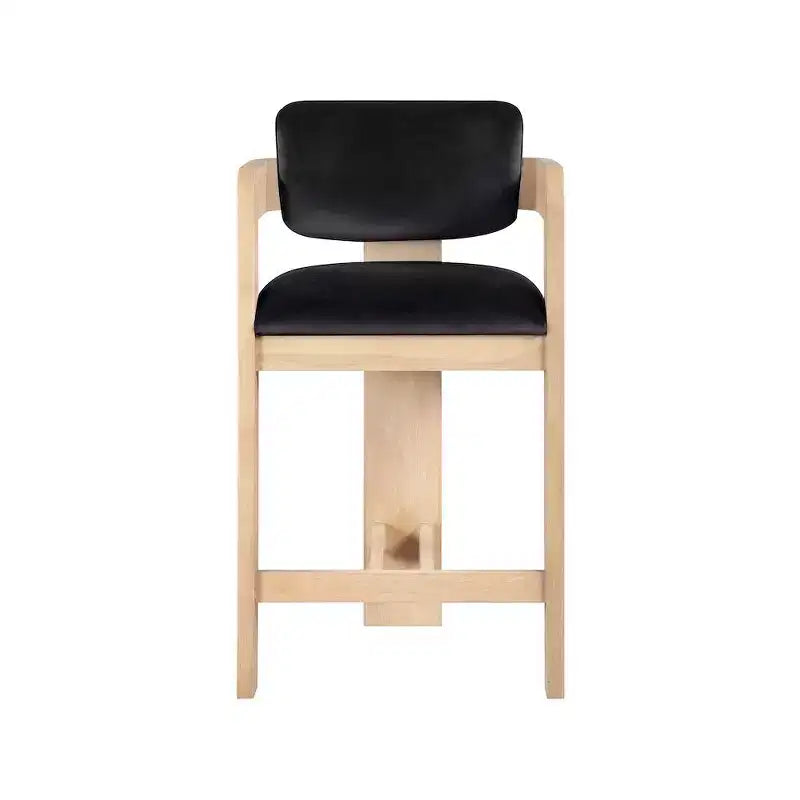 Meridian Furniture Sacha Velvet Bar Stool