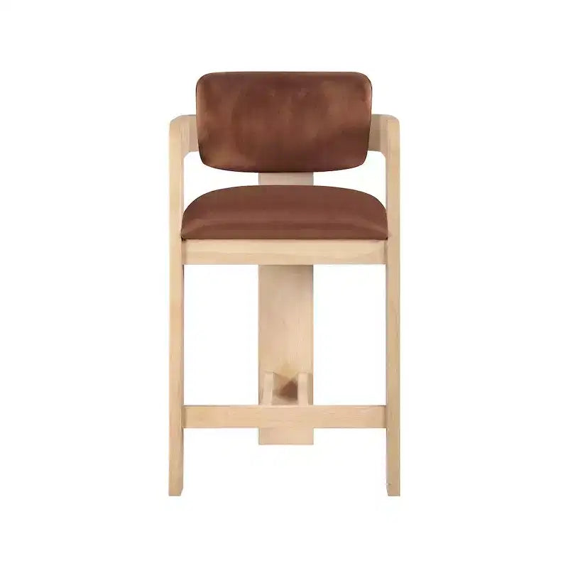 Tabouret de bar en velours