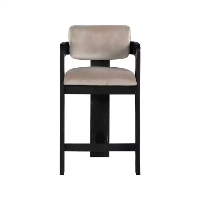 Tabouret de bar en velours