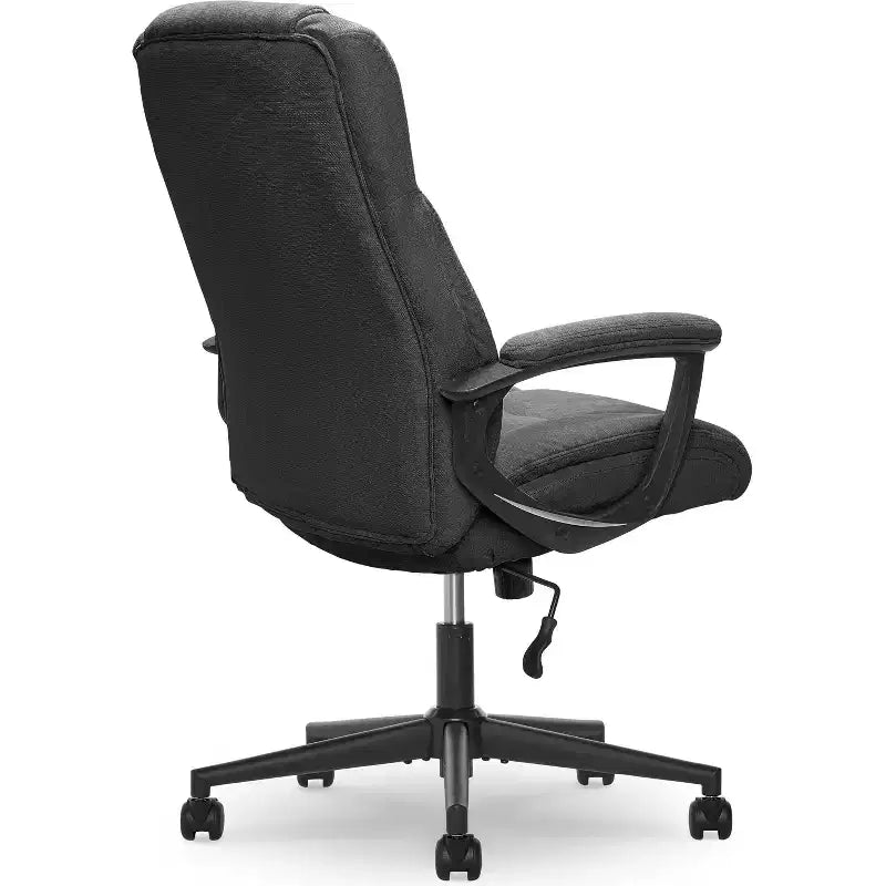 Chaise de bureau de direction noire minuit, microfibre, capacité de 180 kg