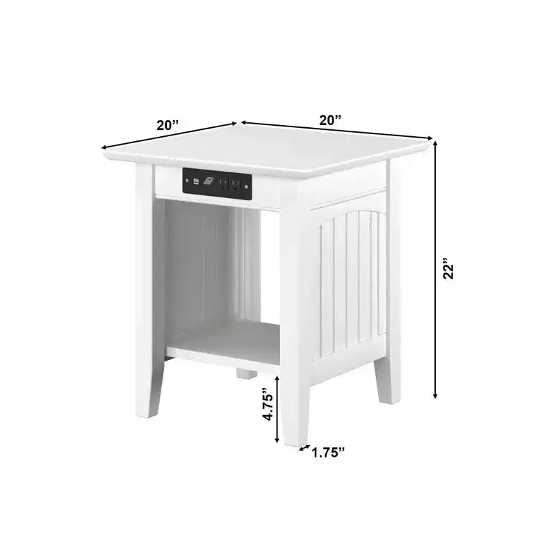 Table d'appoint avec chargeur