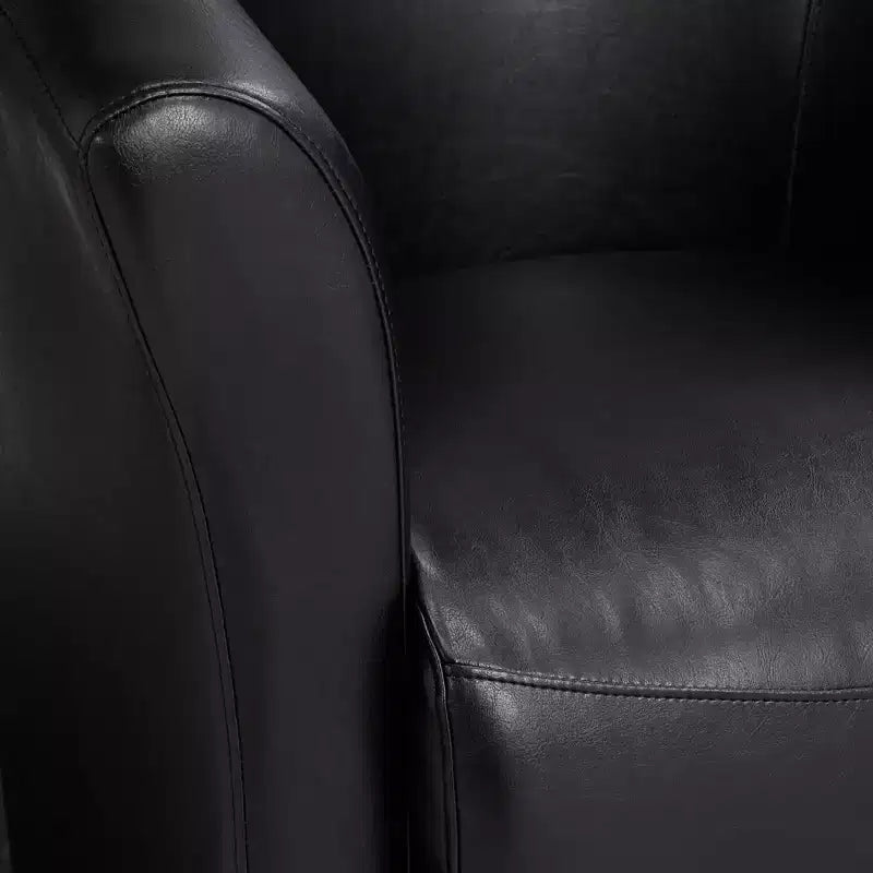 Fauteuil pivotant 31 po de largeur, noir