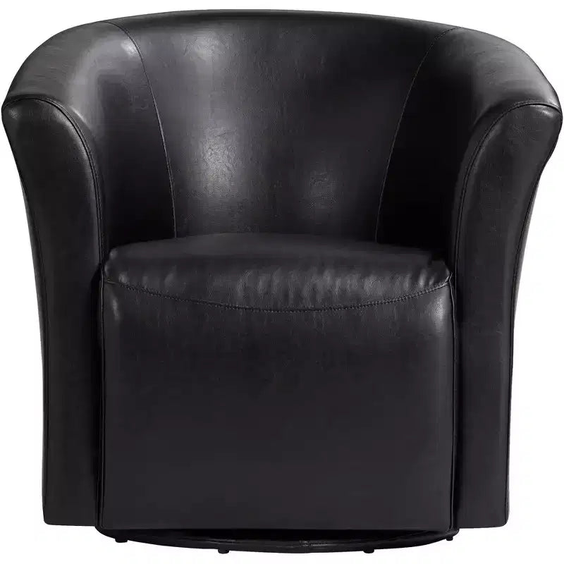 Fauteuil pivotant 31 po de largeur, noir