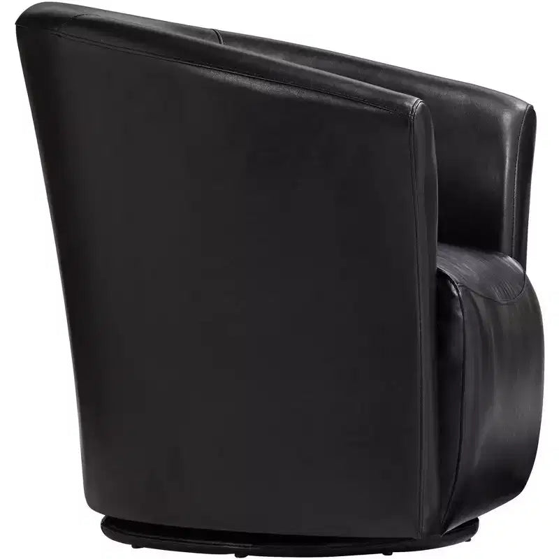 Fauteuil pivotant 31 po de largeur, noir