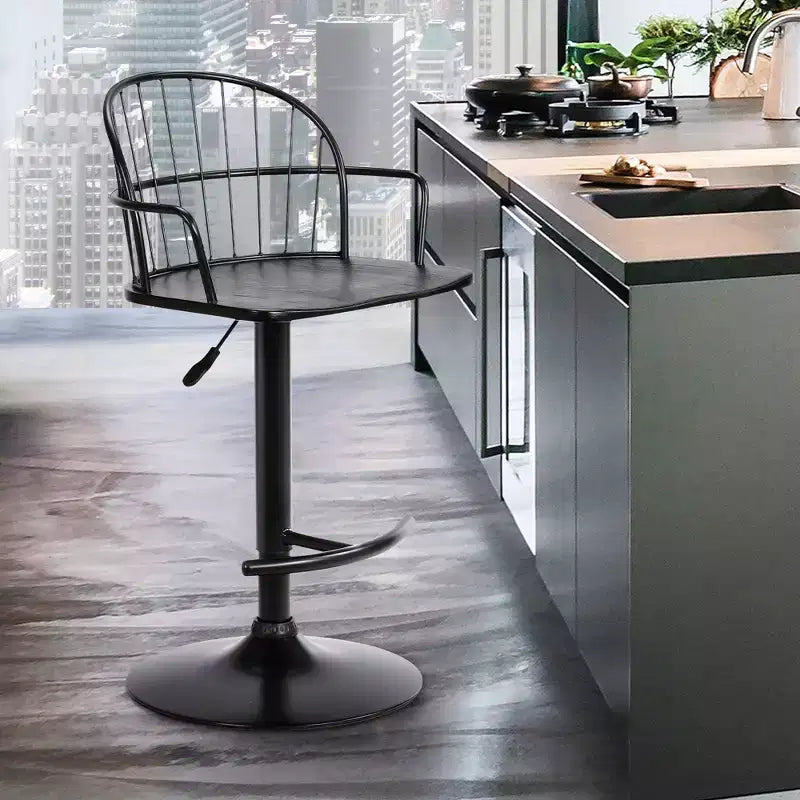 Tabouret de bar réglable en métal