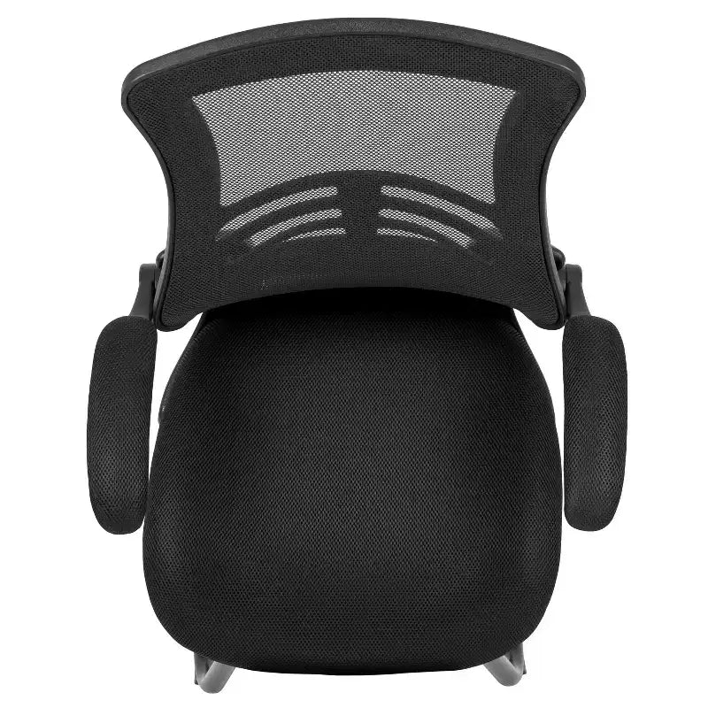 Chaise de bureau ergonomique à dossier en maille | Accoudoirs relevables, support lombaire, piètement luge