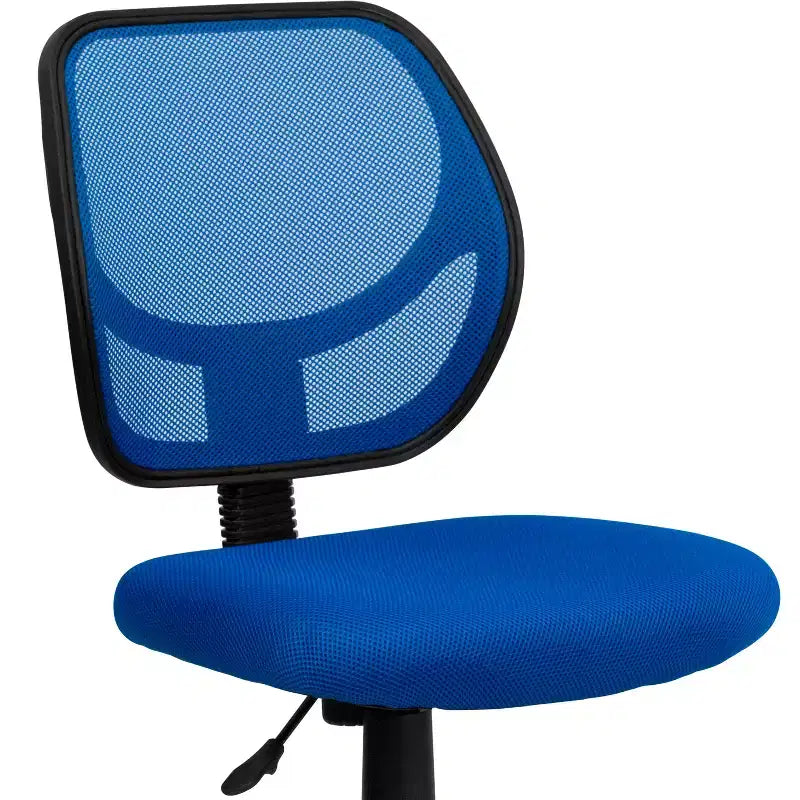 Chaise de bureau à dossier carré incurvé en maille pivotante à hauteur mi-dossier