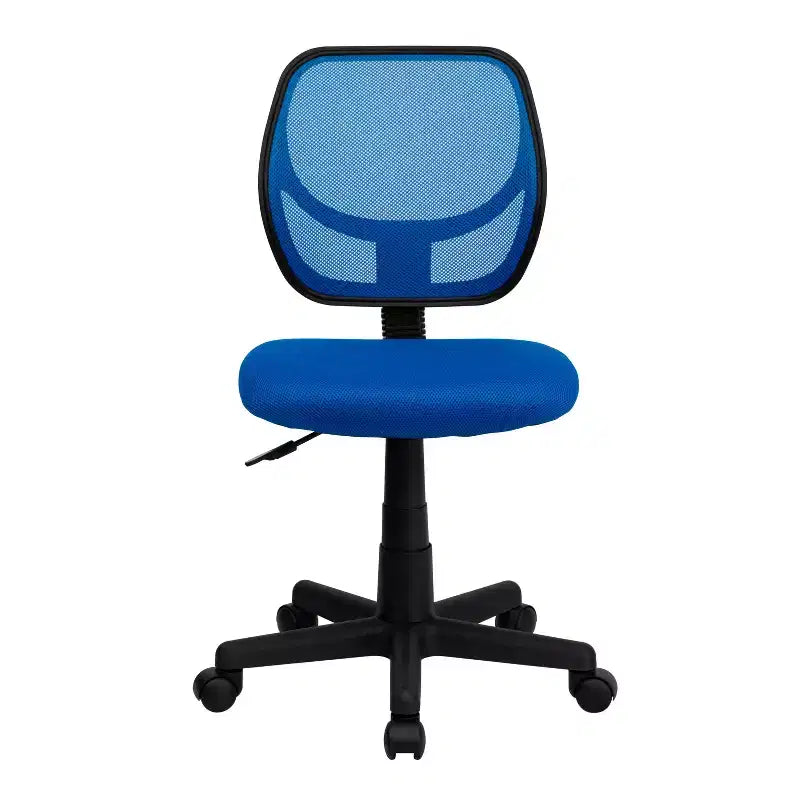 Chaise de bureau à dossier carré incurvé en maille pivotante à hauteur mi-dossier